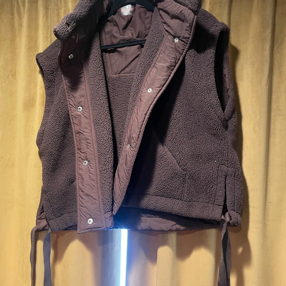 Brown Sherpa Vest scout free people